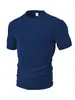 Ropa para Hombre Transfronteriza Verano Europeo y Americano Deportivo Casual Holgada Transpirable Cuello Redondo Tejido Jacquard de Toalla Camisa Polo de Manga Corta para Hombre