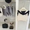 [Ropa Infantil Le'En] Diseño Original Otoño e Invierno Estilo Preppy para Niñas Chaleco Kt Pantalones de Campana Rayados Traje Estilo Princesa