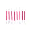 Herramientas para Hornear Juego de 8 Piezas para Tallado Pluma de Tallado para Pastel de Fondant Cuchillo de Tallado Herramienta de Tallado para Pastel de Pan al Vapor DIY