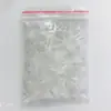 Óculos sem aro plugue duplo de borracha sem aro perfurado plástico plugue de borracha plástico baioneta lente acessórios para óculos