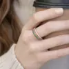 Anillos apilables Wanxing de acero inoxidable chapado en oro de 18 quilates de cuatro colores con circonitas microincrustadas para mujer, estilo clásico, múltiples tamaños, venta al por mayor transfronteriza
