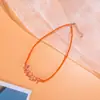 Collar de Cuentas de Arroz Coloridas Estilo Europeo y Americano para Mujer Estilo Étnico Cristal Irregular en Grava Collar Súper de Hada Collar para Mujer