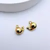 Pingente Banhado a Ouro Cor Duradoura Zircônia Incrustada Pequena Gota de Chuva Série Vida Marinha Joia Pequeno Charme Feito à Mão DIY Pulseira Colar Acessório