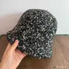 Gorro de punto para mujer, multicolor, tejido grueso, gorro de pescador, sombrero tipo cubo, retro estilo japonés, versátil, estiliza el rostro, cálido y adecuado para salidas