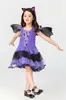 Conjunto de Fantasia com Tema Sombrio de Halloween: Fantasia de Diabo para Crianças, Fantasia de Rainha, Fantasia de Bruxa, Uniforme de Morcego, Fantasia de Animal de Festa, Fantasia Peluda