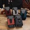 Bolso de cintura para hombre con cierre de seguridad para teléfono móvil, bolso creativo multifuncional para guardar certificados y cambio, bolso de cintura con costuras de moda al por mayor
