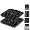 Tapete Pequeno Quadrado para Assar Waffle Molde de Silicone para Assar Revestimento Antiaderente Silicone Reutilizável