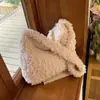 Bolso de Peluche Grande de Estilo Coreano Transfronterizo Bolso Cruzado Nuevo de Moda Otoño e Invierno para Mujer Bolso de Hombro para Viajar Bolso de Mano