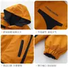 Jaqueta corta-vento forrada com fleece dupla face para meninos Estilo Primavera/Outono 2026 Nova Top Outono Colorido Patchwork Médio/Grande Infantil