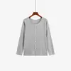 Cardigã de tricô fino simples com gola redonda para mulheres plus size, coleção outono 2026, roupas femininas tamanho grande, peça externa versátil e que emagrece 25061