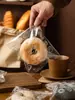 Bolsa de Embalaje para Pan Bagel, Tostada de Donut, Bolsa Pequeña Transparente para Comida, Horneado de Galletas, Bolsa de Embalaje Individual Auto Sellante