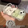 Funda de Teléfono Transparente de Cachorro Sorprendido para Apple 18Pm iPhone 16 Chicas Lindas 15 Doble Soporte 17 Silicona