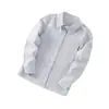 Camisetas Listradas de Manga Longa de Primavera para Meninos, Camisas Listradas de Manga Longa para Crianças, Camisas Listradas Coloridas de Primavera e Outono para Meninos e Meninas
