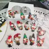 Produto Novo Transfronteiriço 24 Peças de Pingentes de Madeira de Gnomo de Natal, Enfeites de Pingente de Gnomo para Decoração de Árvore de Natal