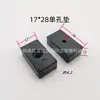 Fabricante Juyang Almofadas de Pé de Plástico para Cadeira de Escritório Almofadas de Pé de Mesa Plástico em Forma de U Pé de Móvel Comprimento Fivela Quadrada Almofadas de Pé de Mesa