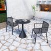 Mesa y silla de exterior con combinación de celebridad de Internet, balcón, patio, cafetería, playa, bar, mesa y silla informales sencillas de hierro antioxidante