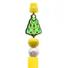 Venta Caliente Dibujos Animados Papá Noel Pegamento Suave de PVC Bolígrafo Cuentas DIY Creativo Árbol de Navidad Cuentas Cuentas de Enfoque Accesorios al por Mayor