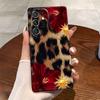 Funda de Teléfono Popular de Amazon con Estampado de Leopardo y Flores Adecuada para Samsung S23 Película Protectora con Agujeros Precisos S25 Mayoreo