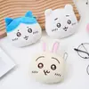 Monedero de Felpa Lindo Estilo Japonés Transfronterizo Bolsa para Monedas de Dibujos Animados Juguete Infantil Almacenamiento Monedero Lindo de Gato y Conejo