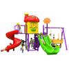 Forma de caricatura tubo cuadrado 55 Comunidad Jardín de Niños interior exterior tobogán grande combinado juguete columpio agujero para taladrar escalada