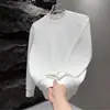 Sudadera Cálida Versátil de Cuello Redondo, Forrada de Polar, con Botones, para Hombre, Temporada Primavera/Otoño 2025, Top Casual Sencillo y Elegante de Color Sólido