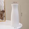Adornos de Jarrón de Cerámica de Estrella Moderno Simple Sala de Estar Porcelana Blanca Flor Fresca Seca Juego de Flores de Cerámica Creativo