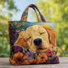 2026 Nueva Serie Transfronteriza de Cachorros Estampado Digital Bolso de Hombro Acolchado de Moda