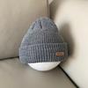 Sombrero coreano Ins con protección para las orejas de bebé Otoño e Invierno Algodón Puro Niña Bebé Etiqueta de Cuero Lana Gorro Cálido para Dedos del Pie Engrosado Sombrero para Niña