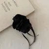 Horquilla Flor de Capullo de Cinta de Satén Coreana para Mujer 2025 Nuevo Clip Banana para Cola de Caballo Alta Clip Vertical Versátil Elegante Accesorio para el Cabello
