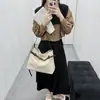 Bolso Bandolera Versátil de Cuero para Mujer, Estilo Nuevo, Gran Capacidad, Simple, de Moda, para el Viaje al Trabajo, Bolso de Mano Esmerilado 2026