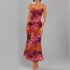 Ropa de Mujer Nueva de Verano 2026, Vestido de Estilo Europeo y Americano Transfronterizo, Elegante Vestido Bodycon sin Tirantes Estampado