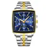 LIGE/Transfronterizo Nuevo Reloj de Cuarzo para Hombre Reloj de Negocios para Hombre Resistente al Agua Calendario Luminoso Correa de Acero Inoxidable Reloj de Pulsera Dorado Blanco