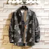 Otoño 2026 Nuevo Estilo Coreano Moda Masculina Camisa de Manga Larga Estampada Tallas Grandes Cuello Camisero Casual Camisa de Playa