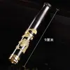 Cigarreira Sólida de Sândalo Preto e Sândalo Sangue com Escultura Dourada e Design de Dragão, Filtro de Circulação de Núcleo Duplo, Lavável, para Homens, Uso Duplo para Cigarros Finos e Grossos