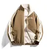 Chaqueta Trendy de Doble Cara Portátil Bidireccional Nueva Otoño 2025 Chaqueta de Doble Cara Nueva Primavera y Otoño Cuello Alto para Hombre