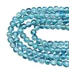 Nuevas Cuentas de Vidrio Azul Hielo Agrietado, Cuentas Explosivas, Material Popular Hecho a Mano para Pulsera Collar con Cuentas, Productos Semiacabados