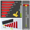 Juego de Rasquetas para Masilla de 15 cm a 120 cm Rasqueta de Acero Inoxidable Nivelador de Masilla de Plástico Paleta Rasqueta Grande