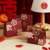 Caixa de Doces para Casamento Chinês Embalagem de Doces para Casamento Caixa Vazia High-End Novo Desenho Animado Criativo Caixa de Presente para Doces de Casamento
