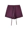Nuevos Shorts Deportivos de Ciclismo de Verano 2026 Estilo Americano Chica Picante Color Sólido Cintura Alta con Cordón Ajustable de Tiro Alto para Mujer
