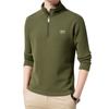 Suéter polar JEEP SPIRIT para hombre, nuevo para primavera y otoño, color liso, media cremallera, camiseta interior, protector cálido a prueba de frío