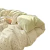 Juego de Cuatro Piezas de Ropa de Cama Fresca de Seda Hielo para Verano, Sábana Plana, Funda de Edredón, Sábana Ajustable, Juego de Tres Piezas para Dormitorio de Estudiante, Nuevo Modelo 2026