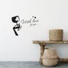Adesivos decorativos removíveis para cozinha de restaurante, felizes, comida ocidental, taça de vinho, e-commerce transfronteiriço, geração AliExpress