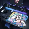 Mousepad gamer de anime para atacado, borracha espessada antiderrapante, liso para jogos CSGO FPS
