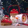 Caixa de Natal Transfronteiriça com Maçãs Enfeites Pote de Doces do Papai Noel Caixa de Presente Presente para Jardim de Infância Infantil Atacado