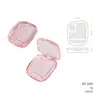 Tampa Semitransparente Estojo de Pó com 3 Compartimentos Estojo de Sombra Material de Embalagem Personalizado de Fábrica Paleta de Sombras para Maquiagem HY-2437