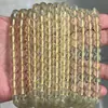 Cuentas Redondas de Cristal de Limón Natural Premium, Libres de Algodón y Pelusa, Cuentas Sueltas para Pulseras y Collares DIY, Materiales Semi-Terminados para Bisutería