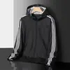 Nueva chaqueta de béisbol para hombre, talla grande, moderna, elegante, otoño, corte ajustado, simple, casual, chaqueta versátil
