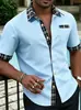 2026 Moda Europeia e Americana Masculina Transfronteiriça Nova Camisa Masculina de Verão Amazon Comércio Exterior Dropshipping Camisa