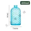 Botella de Gel Hidroalcohólico de Vidrio Creativa Colorida Botella de Jabón de Presión Patrón Ondulado Botella de Champú Acondicionador Botella de Loción