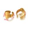 Soporte de anillo de acero inoxidable titanio cóncavo acero ins bandeja estilo DIY joyería joyería tiempo gema en blanco bandeja